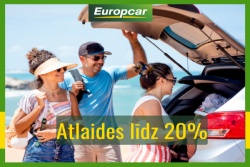 Atpūtas un ceļojumu piedāvājumi 10.08.2024 - 22.08.2024 Atlaides auto nomai Europcar